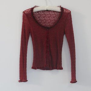 Betsey Johnson long sleeve top S